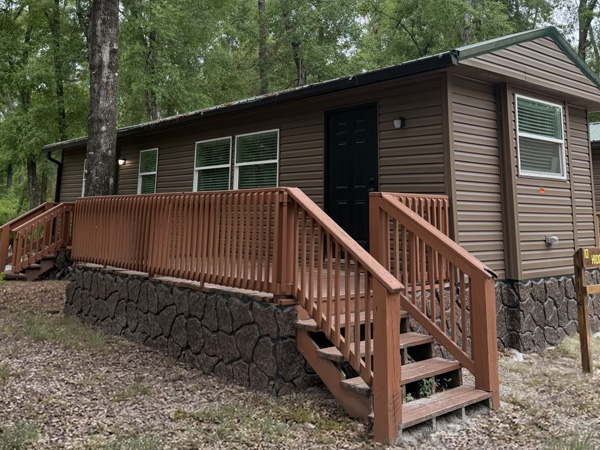 Rental cabin at Spirit of the Suwannee Music Park